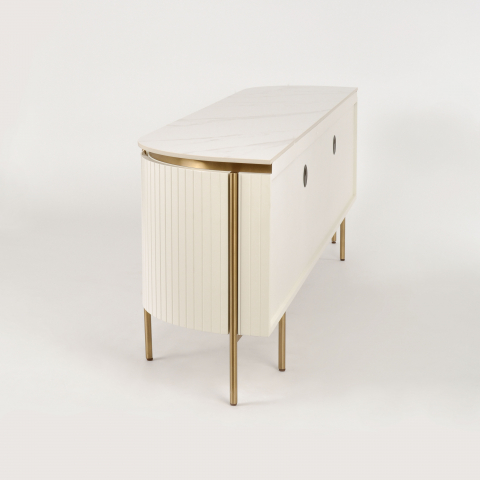 Comoda TV Stilig 120 cu blat de marmura [9]