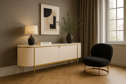 Comoda TV Stilig 120 cu blat de marmura [21]