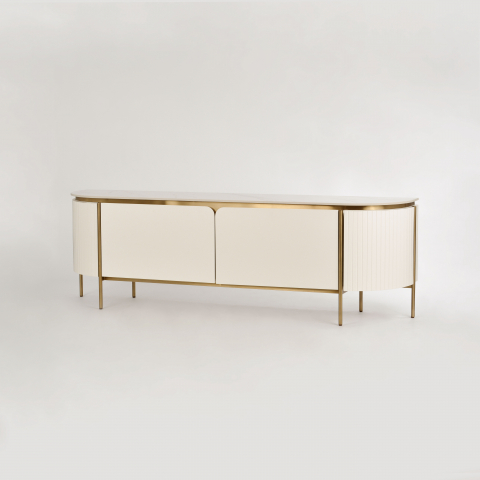 Comoda TV Stilig 120 cu blat de marmura [2]