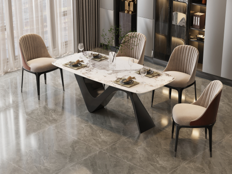 Modig - Masa Dining Modig 180 cm M16 Alb Grafit