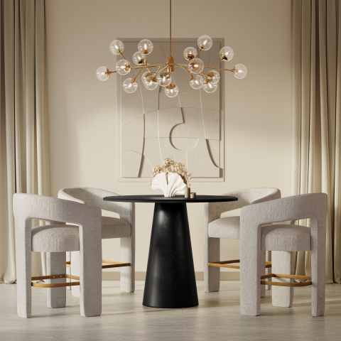 Masa Rotunda Avola Neagra [5]
