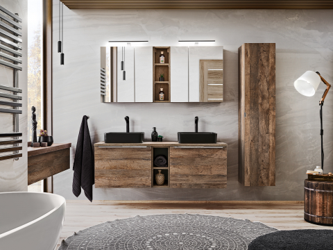 Produse - Set Baie SANTA FE OAK 140 cm