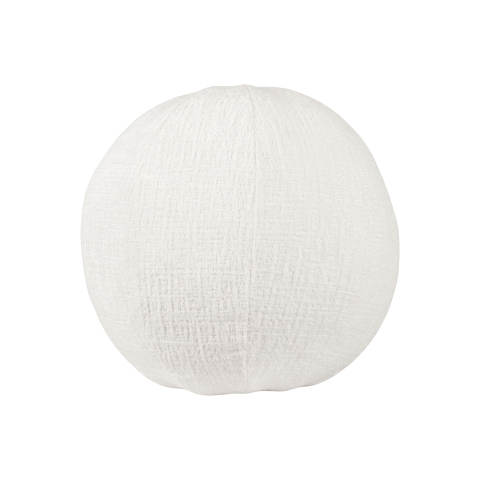 Set Scaun Leith Tapitat si Taburet Alb [8]