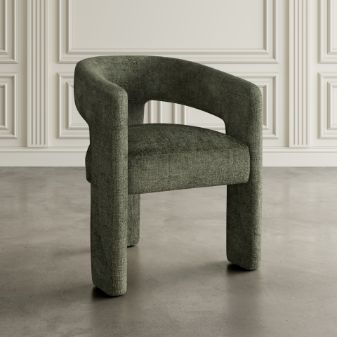 Scaun Leith Tapitat Verde Olive [9]