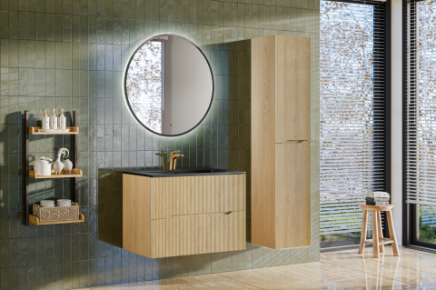Produse - Set Baie Nordic Cremona 80 cm cu Oglinda LED
