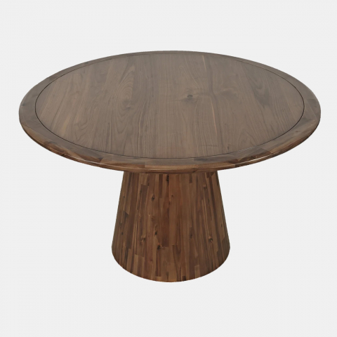 Set Masa Rotunda Avola si 4 Scaune Leith Tapitate Verde Olive [11]