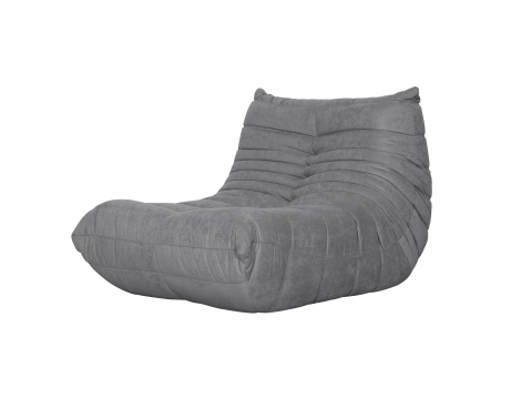 Sezlong Nua si Taburet Gri [5]