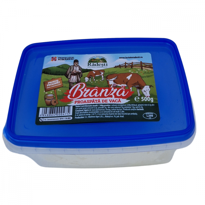 Brânză proaspătă de vacă din Rădești - 500g [3]