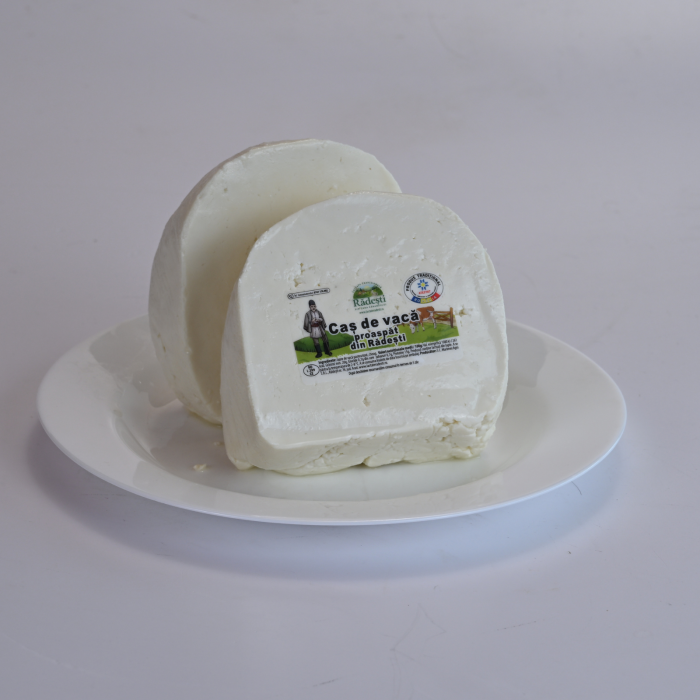 Caș de vacă proaspăt din Rădești - produs atestat traditional - 400g (fara sare) [1]