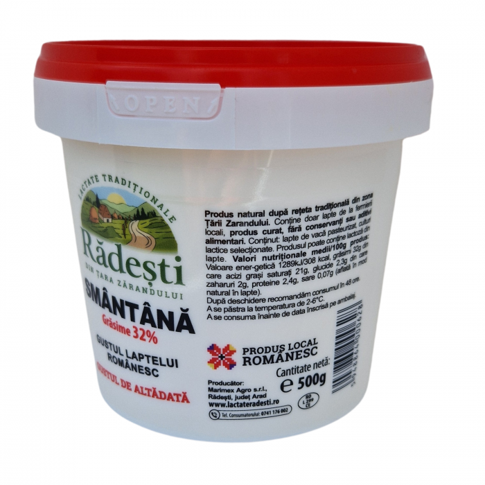 Smântâna de Rădești 32% grăsime - 500g [3]
