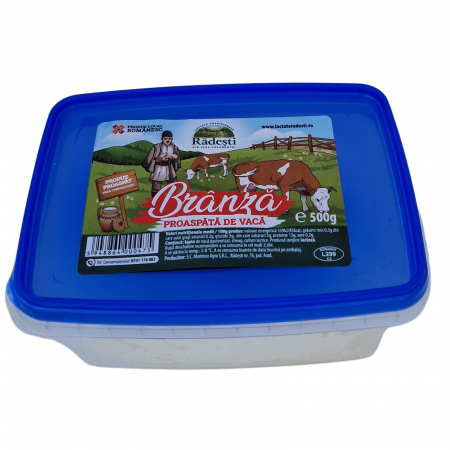 Brânză proaspătă de vacă din Rădești - 500g [2]