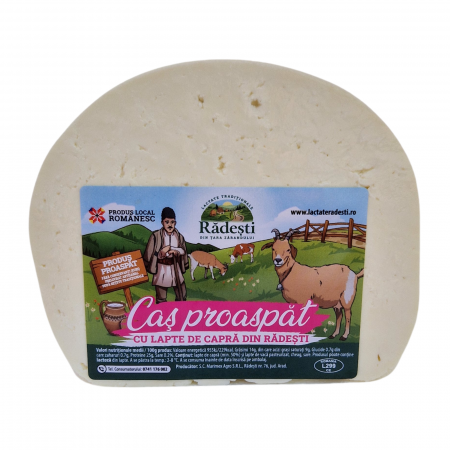 Caș cu lapte de capră - Caș cu lapte de capră si vacă din Rădești - 300g