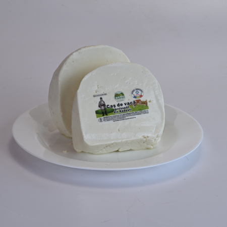 Caș cu lapte de vacă - Caș de vacă proaspăt din Rădești - produs atestat traditional - 400g (fara sare)