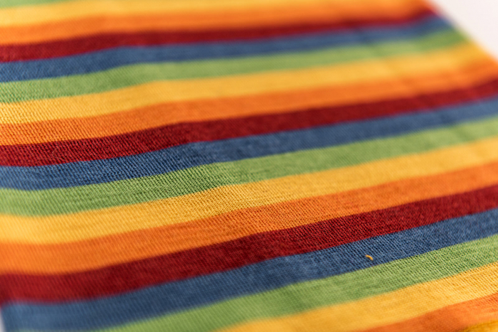 Fular tubular din din țesătură organică de merinos și mătase multicolor, pentru copii [2]