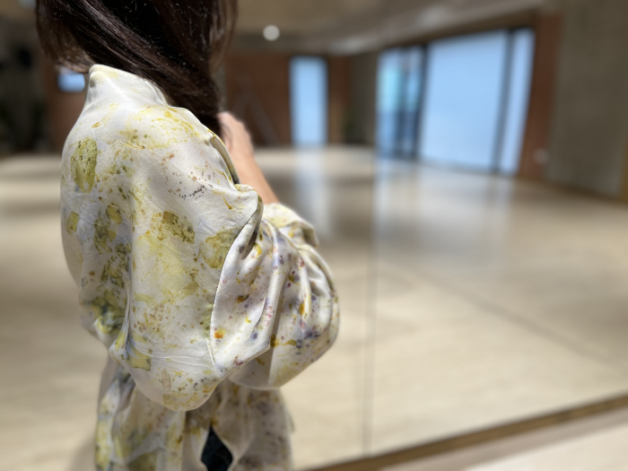 Kimono din mătase naturală imprimat cu plante- S/ M/ L [6]