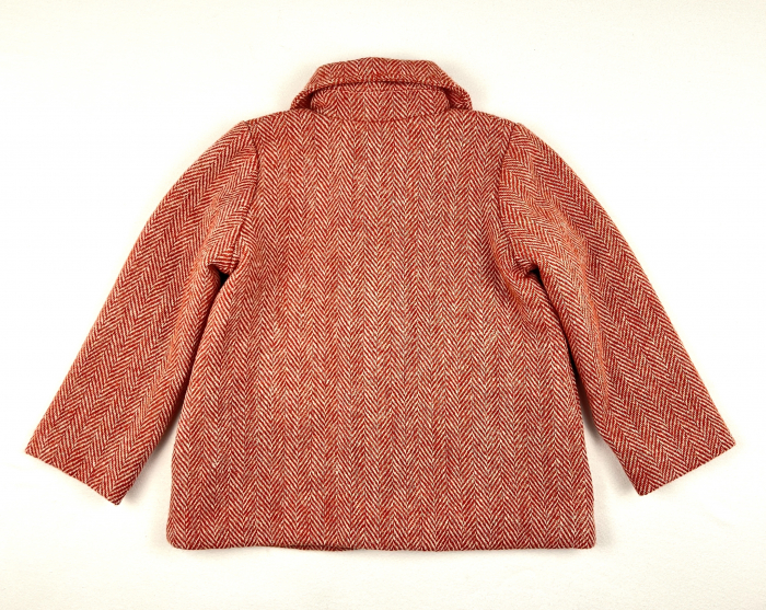 Palton scurt din lână pură- Harris Tweed, pentru fete [6]