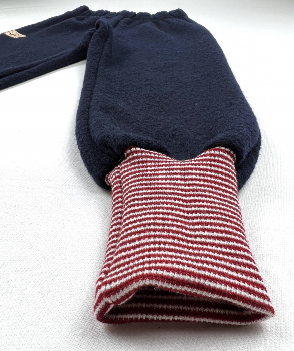 Pantaloni din lână merinos fiartă navy pentru copii, 4 ani [2]