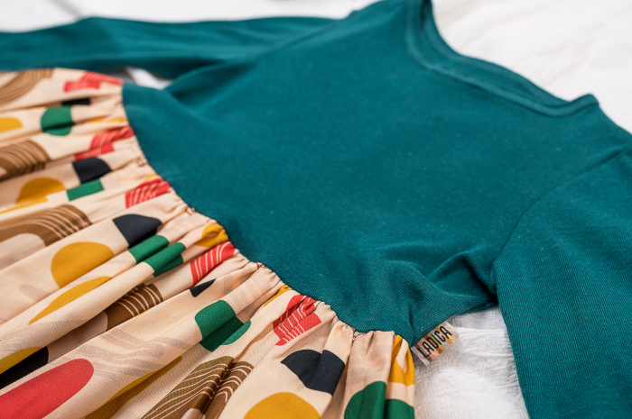 Rochie din jerse de in și bumbac organic [5]