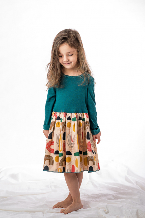 Rochie din jerse de in și bumbac organic [2]