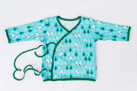 Costum pentru bebeluși din bumbac organic tipi blue [1]