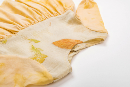 Rochii și Sarafane - Rochie din țesătură de lână merinos organică, vopsită natural cu plante