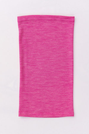 Fular tubular din jerse de lână merinos organică roz-flamingo, pentru fete [1]