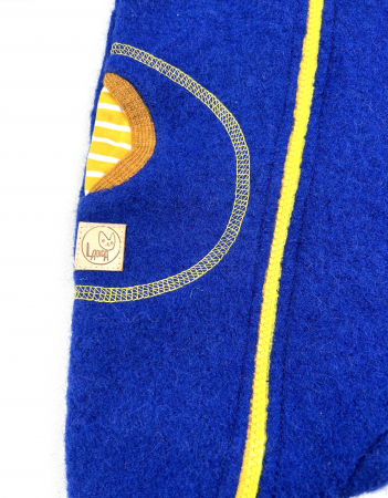 Overall din lână fiartă bleumarin, pentru bebeluși, 6 luni [1]