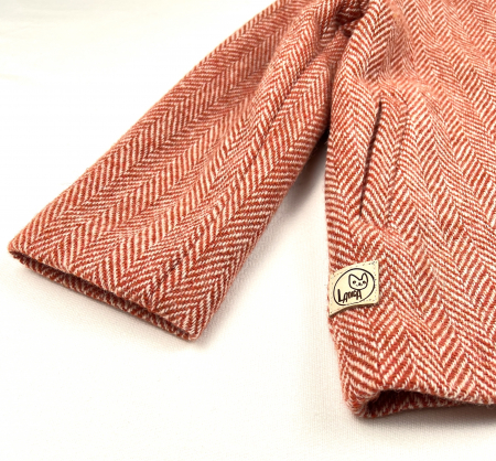 Palton scurt din lână pură- Harris Tweed, pentru fete [1]