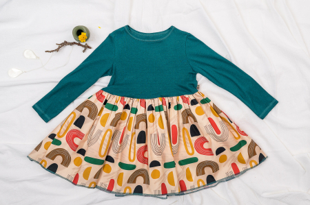 Rochie din jerse de in și bumbac organic [3]