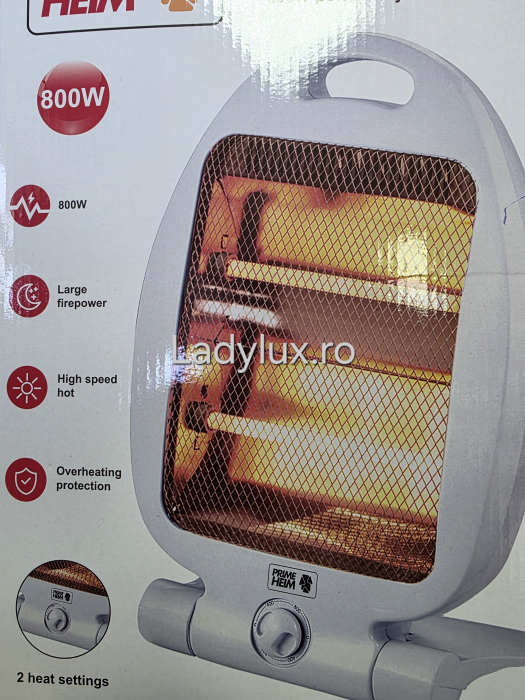 Încălzitor pliabil compact cu cuarț infraroșu – Soluție de încălzire portabilă de 800W [1]