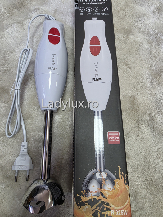 Mixer vertical RAF , 300W, 2 viteze pana la 15000RPM, 4 lame inox, tocator [1]