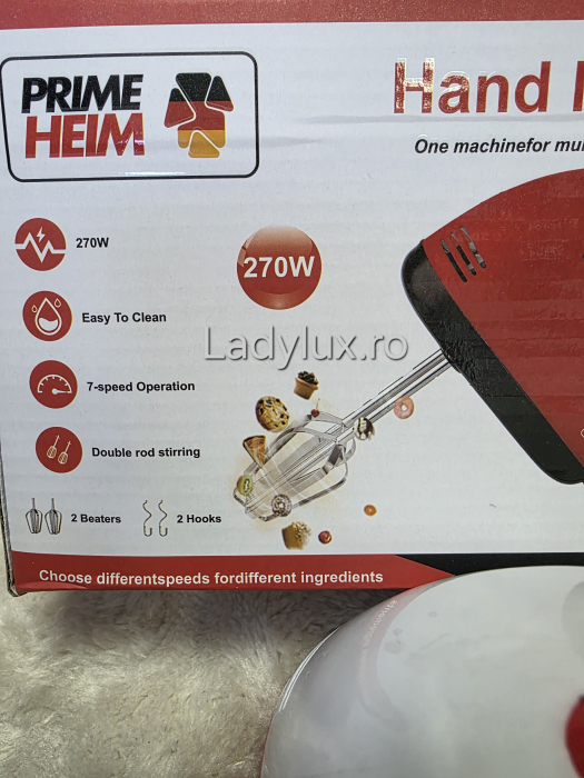 Mixer de mana cu 7 viteze PrimeHeim 270w [2]
