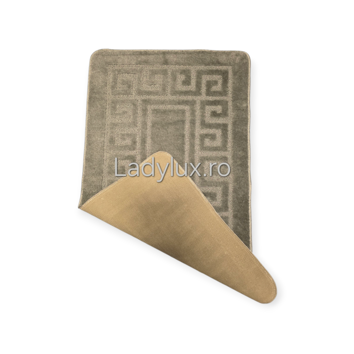 Covoraș baie cauciucat 100x60 cm – model geometric reliefat [3]