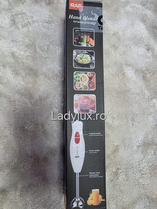 Mixer vertical RAF , 300W, 2 viteze pana la 15000RPM, 4 lame inox, tocator [2]