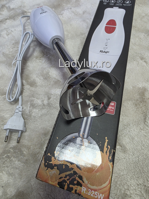 Mixer vertical RAF , 300W, 2 viteze pana la 15000RPM, 4 lame inox, tocator [5]