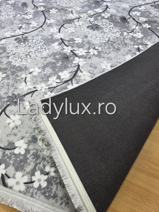 Covor 150x220 cm - Model Flori Gri [2]