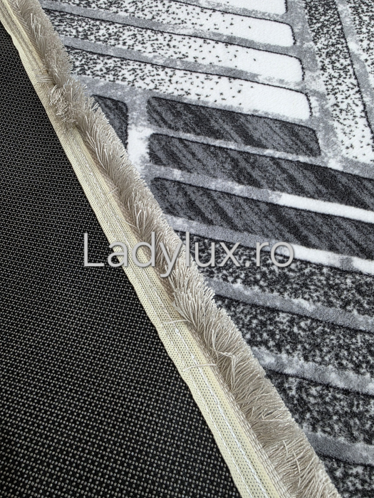 Covor 150x220cm - Model Parchet Gri [3]