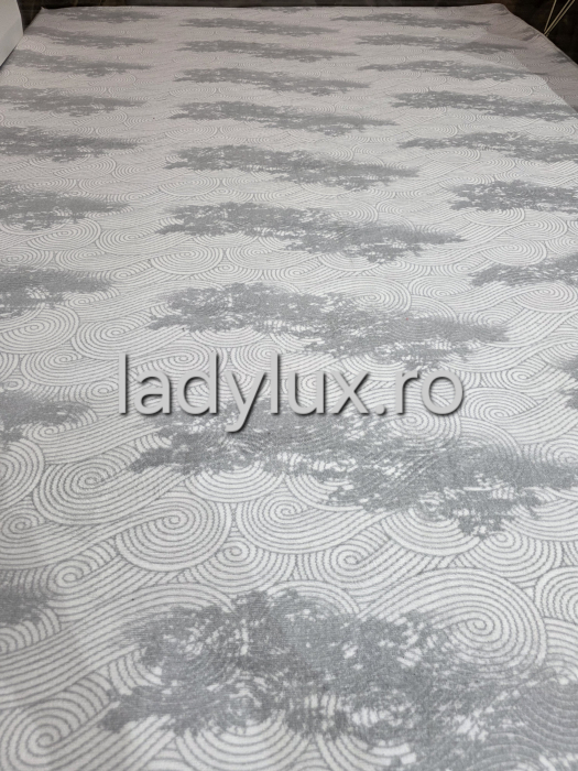 Covor 2x2.80 m lucrat pe antiderapant eleganță în nuanțe de gri C1477 [1]