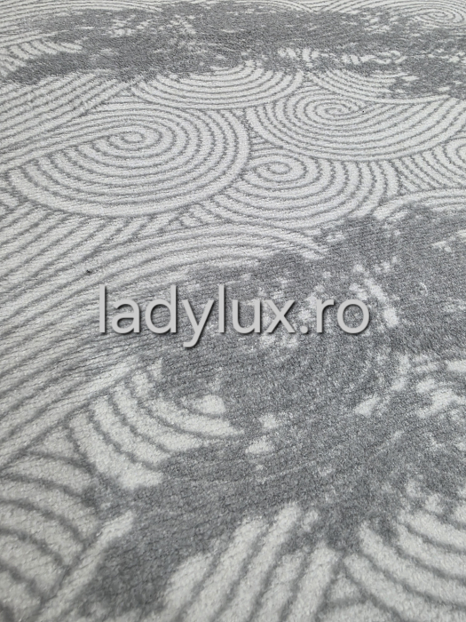 Covor 2x2.80 m lucrat pe antiderapant eleganță în nuanțe de gri C1477 [3]