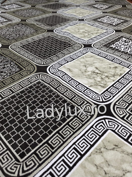 Covor 2x2.80 m lucrat pe antiderapant eleganță în nuanțe de Maro- model VRS [2]