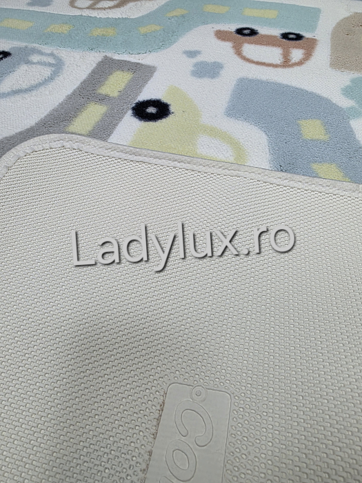 Covor Copii 100x150, Plusat, Cauciucat si Antiderapant- Masinute [4]