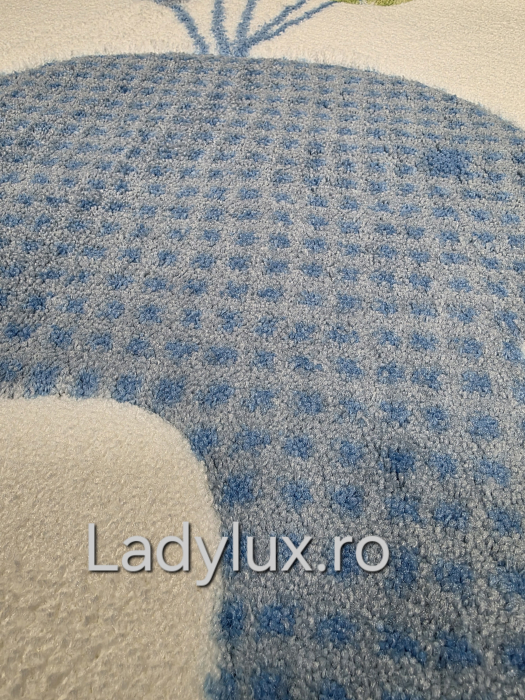 Covor Copii 100x150, Plusat, Cauciucat si Antiderapant- Elefant [4]