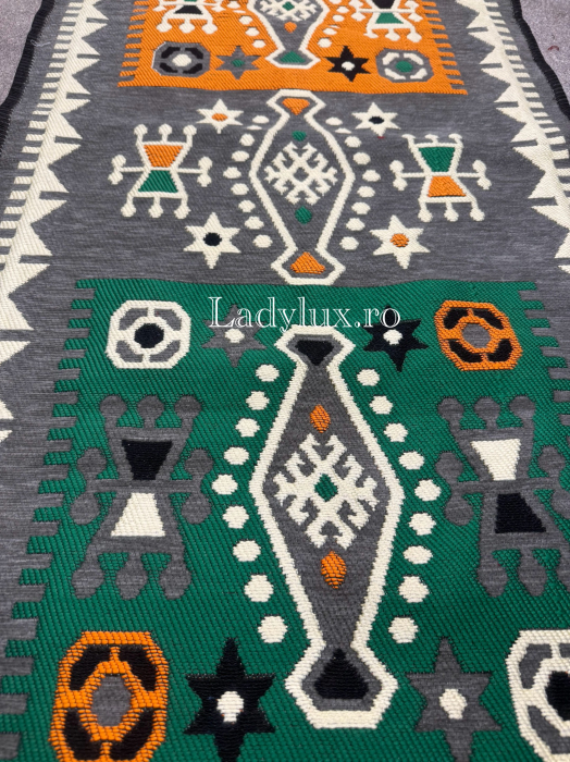 Covor cu Motive Tradiționale 60x120 – Stil Autentic, Calitate Superioară - C1679 [2]