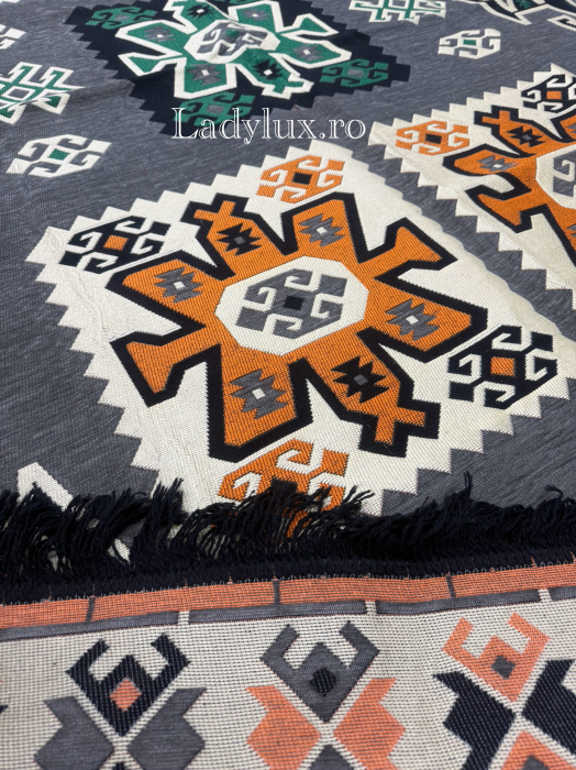Covor cu Motive Tradiționale 160x250– Stil Autentic, Calitate Superioară - C1649 [3]