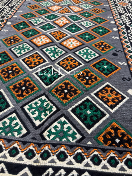 Covor cu Motive Tradiționale 80x125– Stil Autentic, Calitate Superioară - C1660 [2]