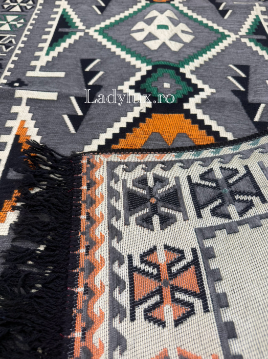 Covor cu Motive Tradiționale 80x125 – Stil Autentic, Calitate Superioară - C1695 [4]