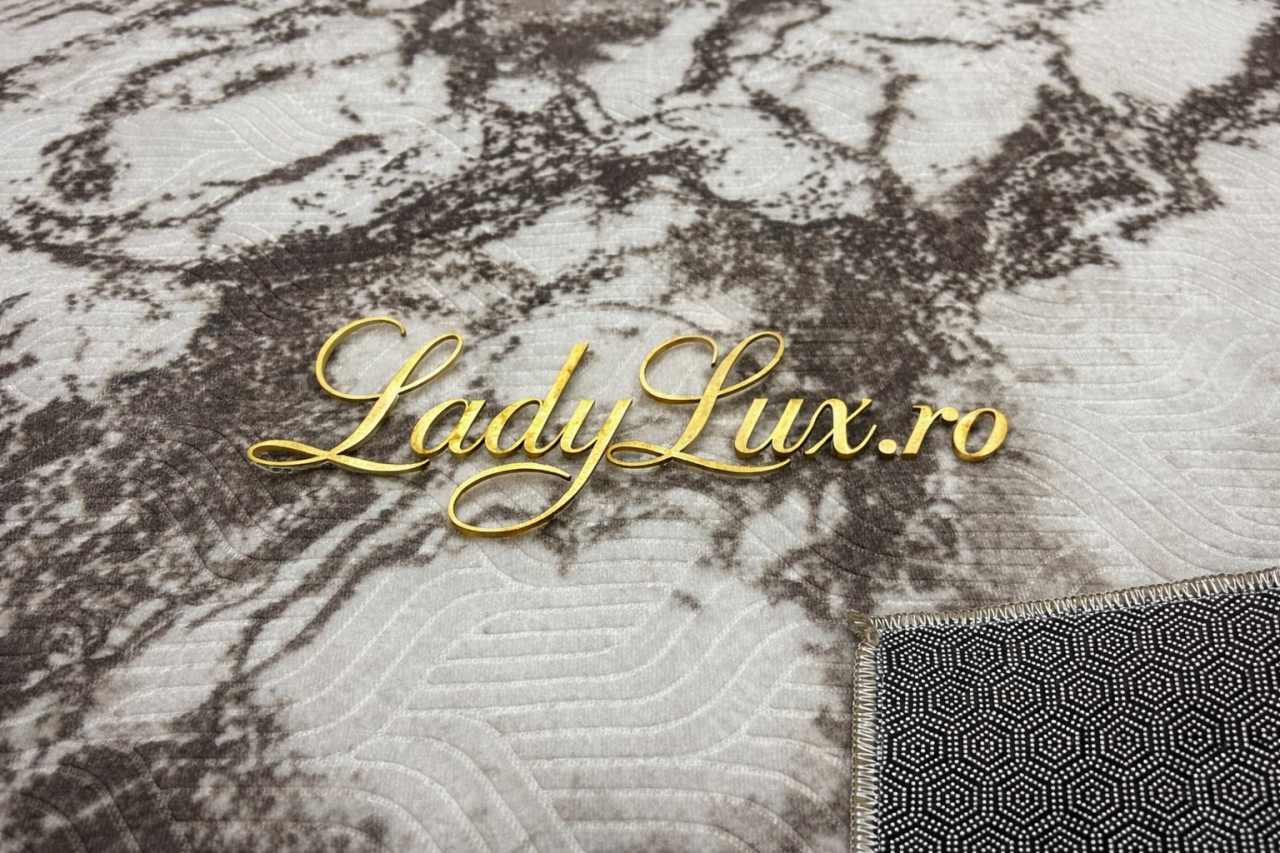 Covor Lucrat pe Antiderapant Model SZG Marmorat Maro 150x200 cm [2]