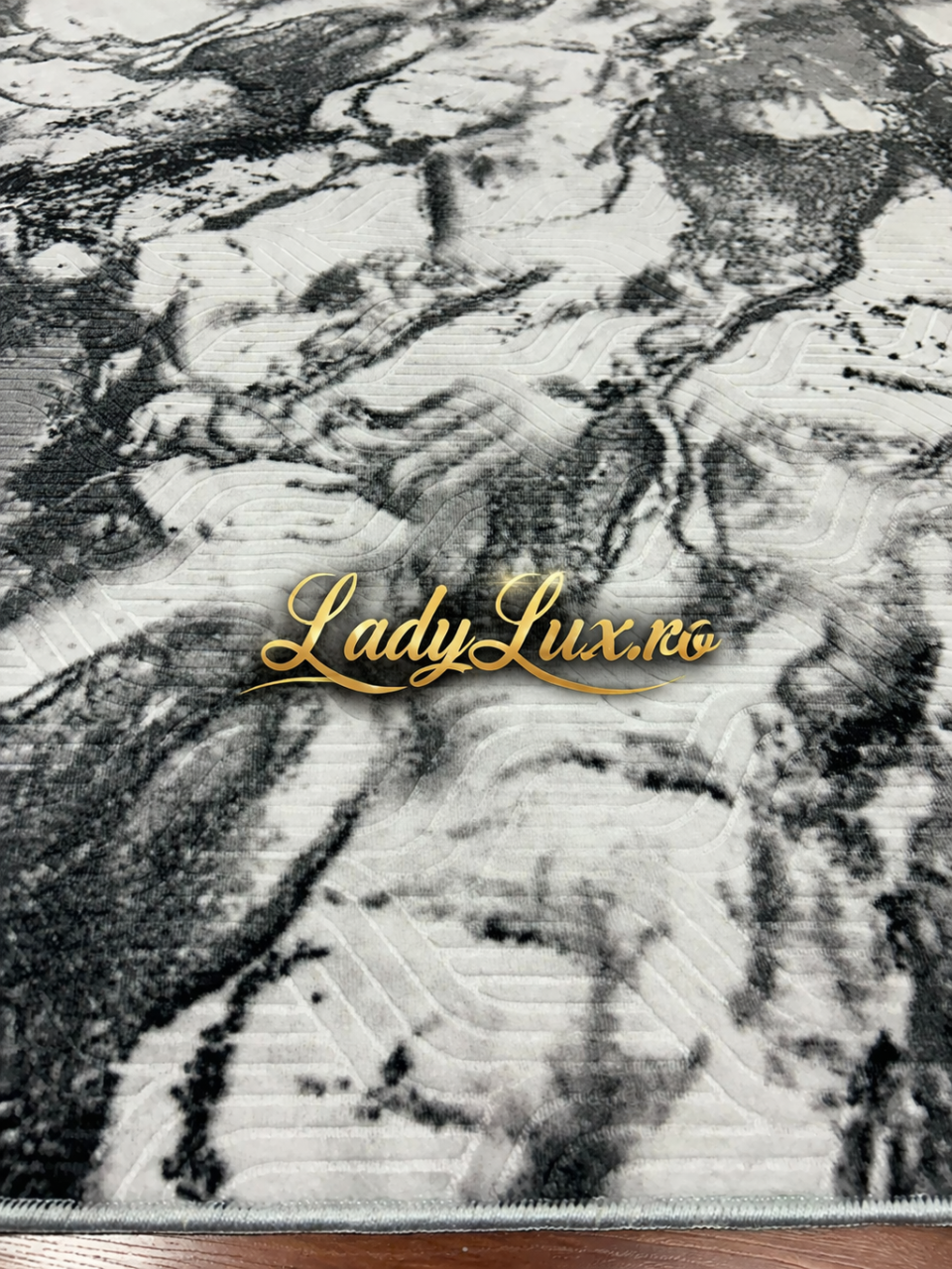 Covor Lucrat pe Antiderapant Model SZG Marmorat Gri 200x270 cm [2]
