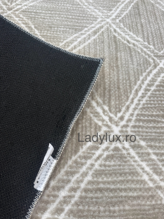 Covor Modern 200x270 cm în Nuanțe de Bej si maro–  Antiderapant și Ușor de Întreținut [2]