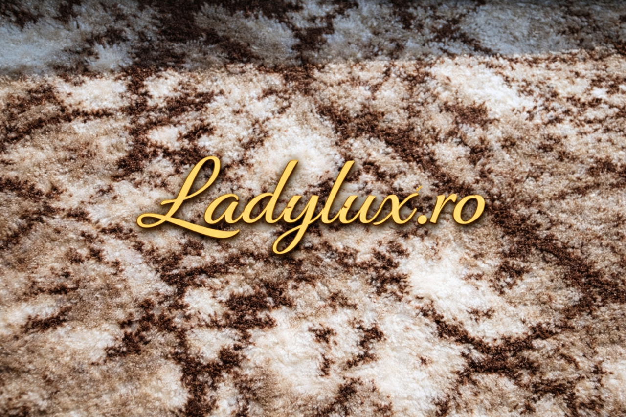 Covor Modern Abstract Maro - 200 × 275 cm Model Marmorat [2]